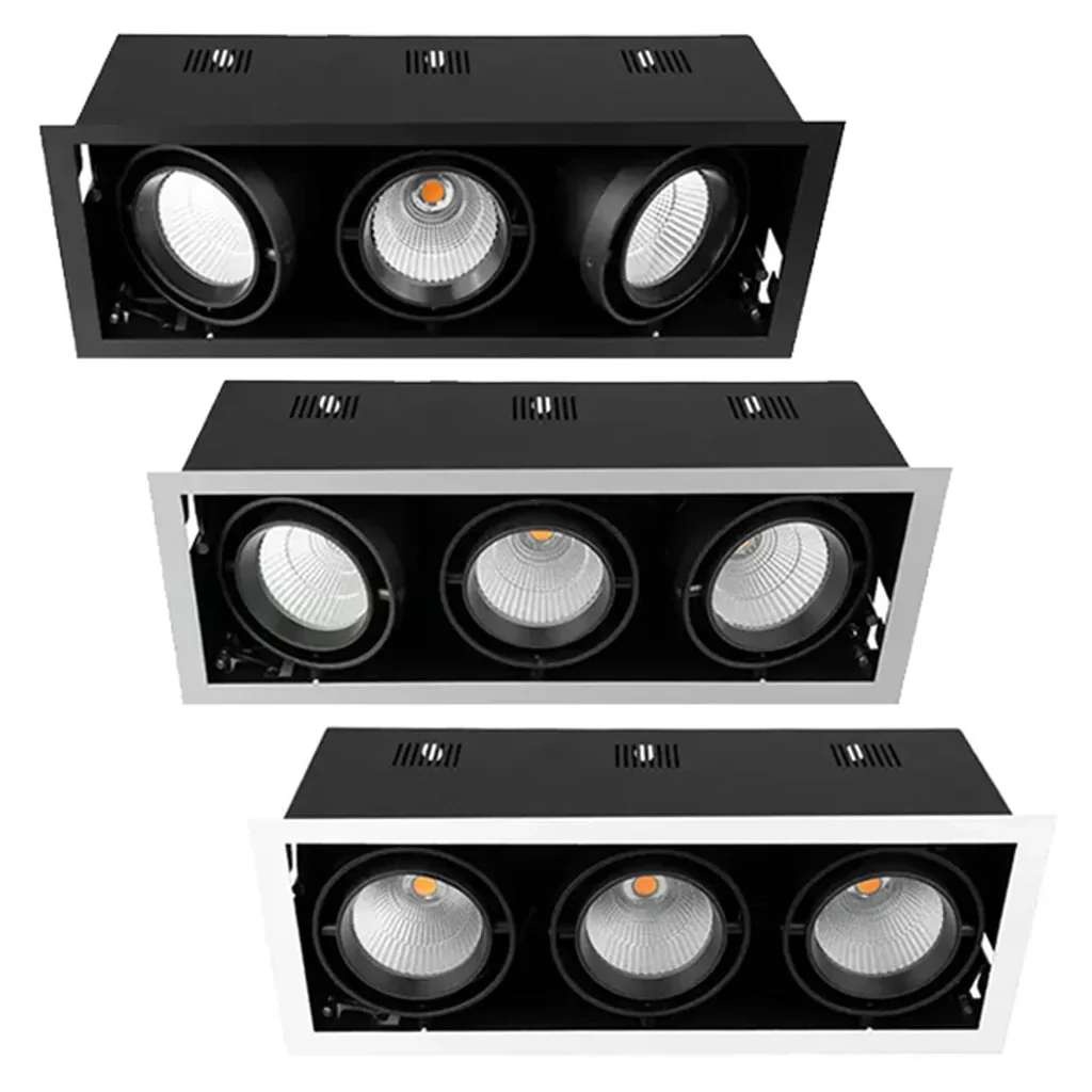 472mmx165mm LED Downlight 75w Black, Silver, White 2.7k, 3k, 4k, 5k, Vivid CRI 90+ XMB325 Trend Lighting