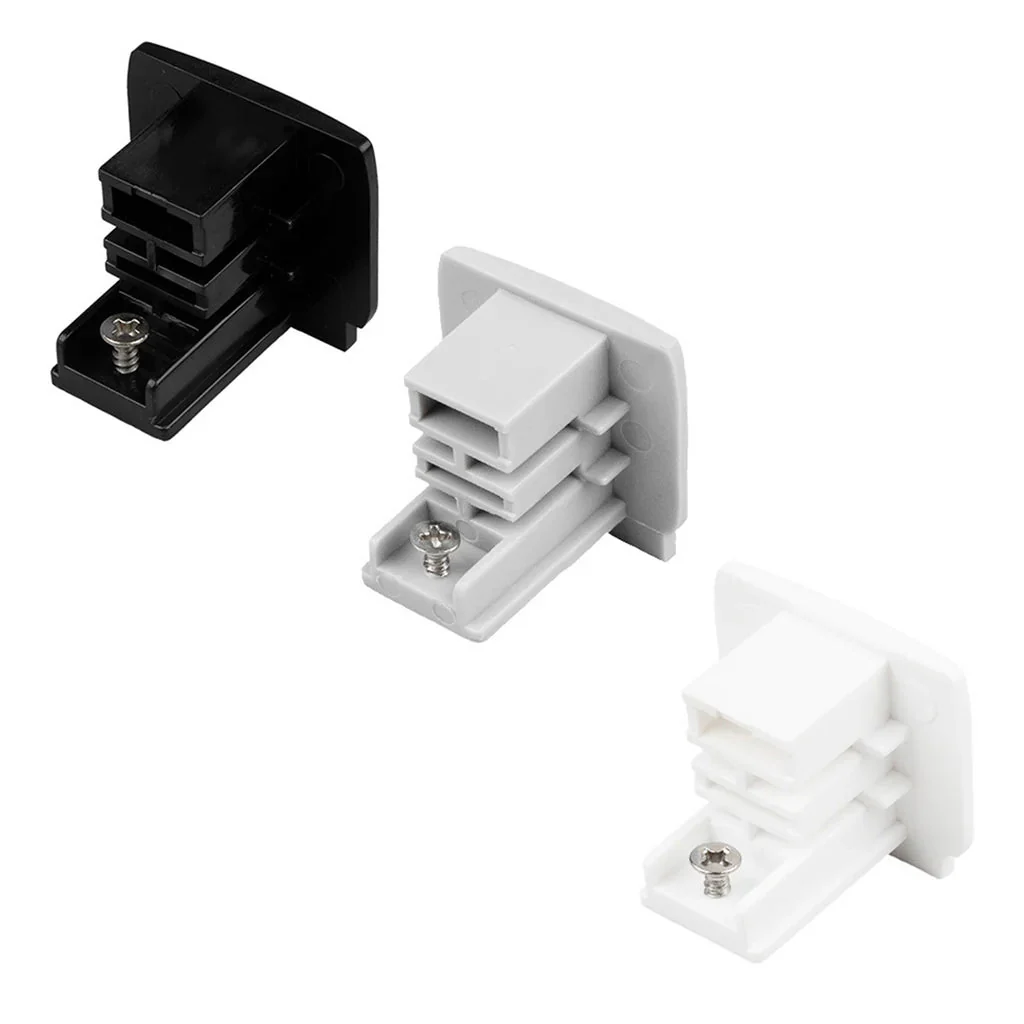 3 Circuit Track Dead End Adaptor in Black, White or Silver