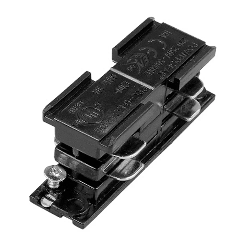 3 Circuit Track Straight Connector in Black, White or Silver - Image 2