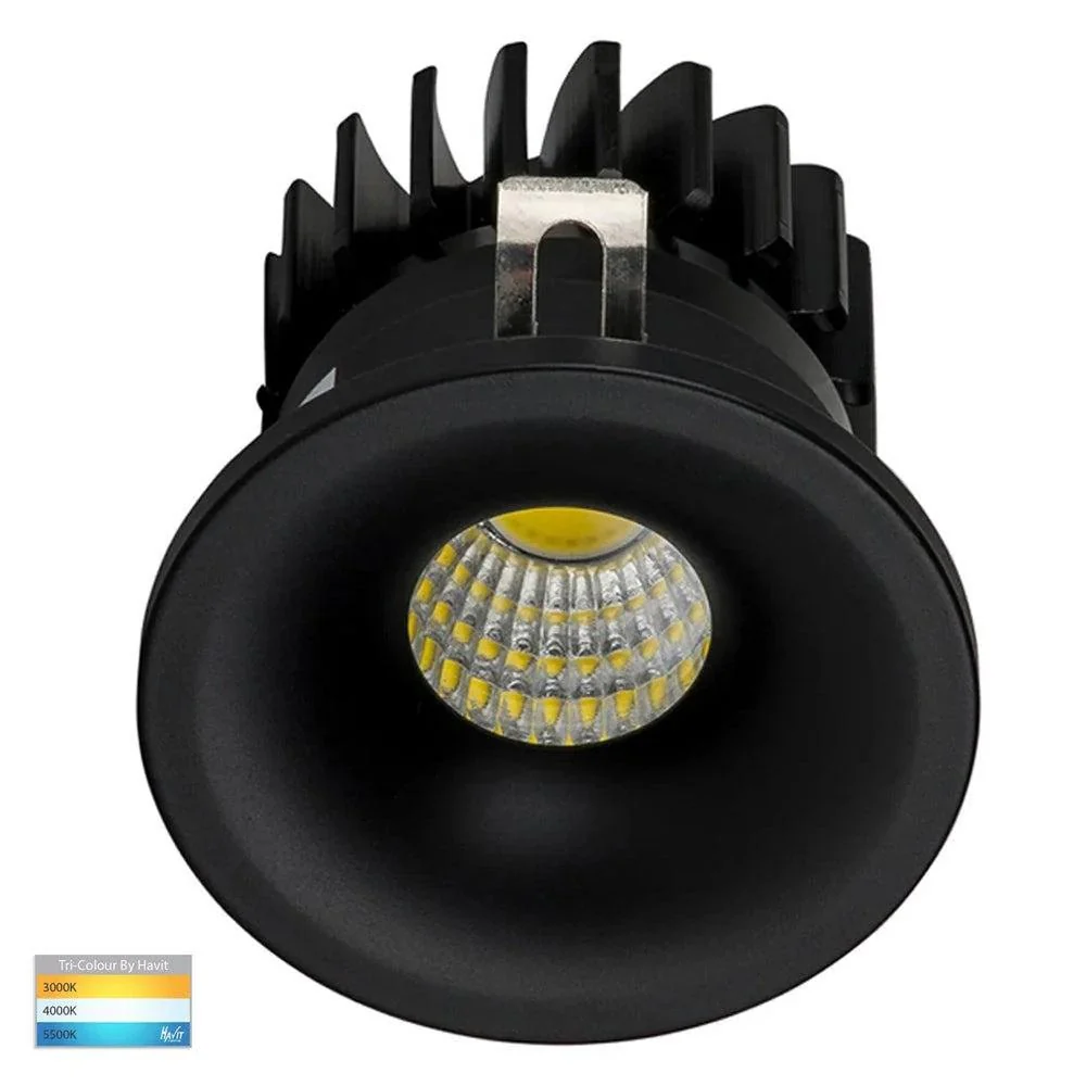 38mm Niche LED Downlight 3w Black, White CCT CRI 90+ HV5702T Havit Lighting - Image 2