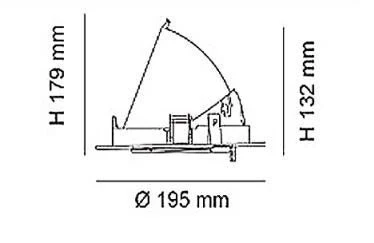 38W LED Round Shop Light 170mm cut out - Image 4