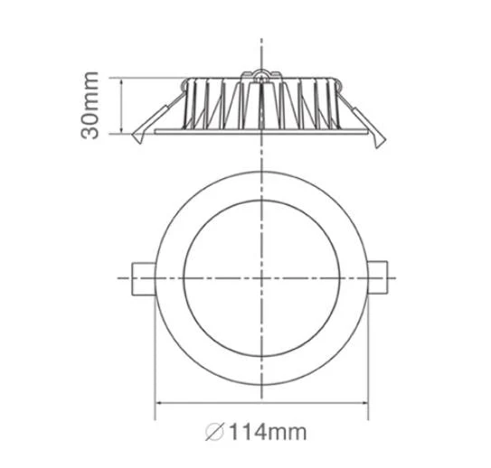 DL1349 13W Low Profile Tricolour Downlight 90mm cut out - Image 4