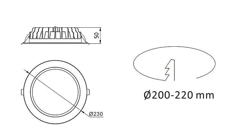 3A Lighting 30W & 40W Dual Wattage Downlight - Image 5