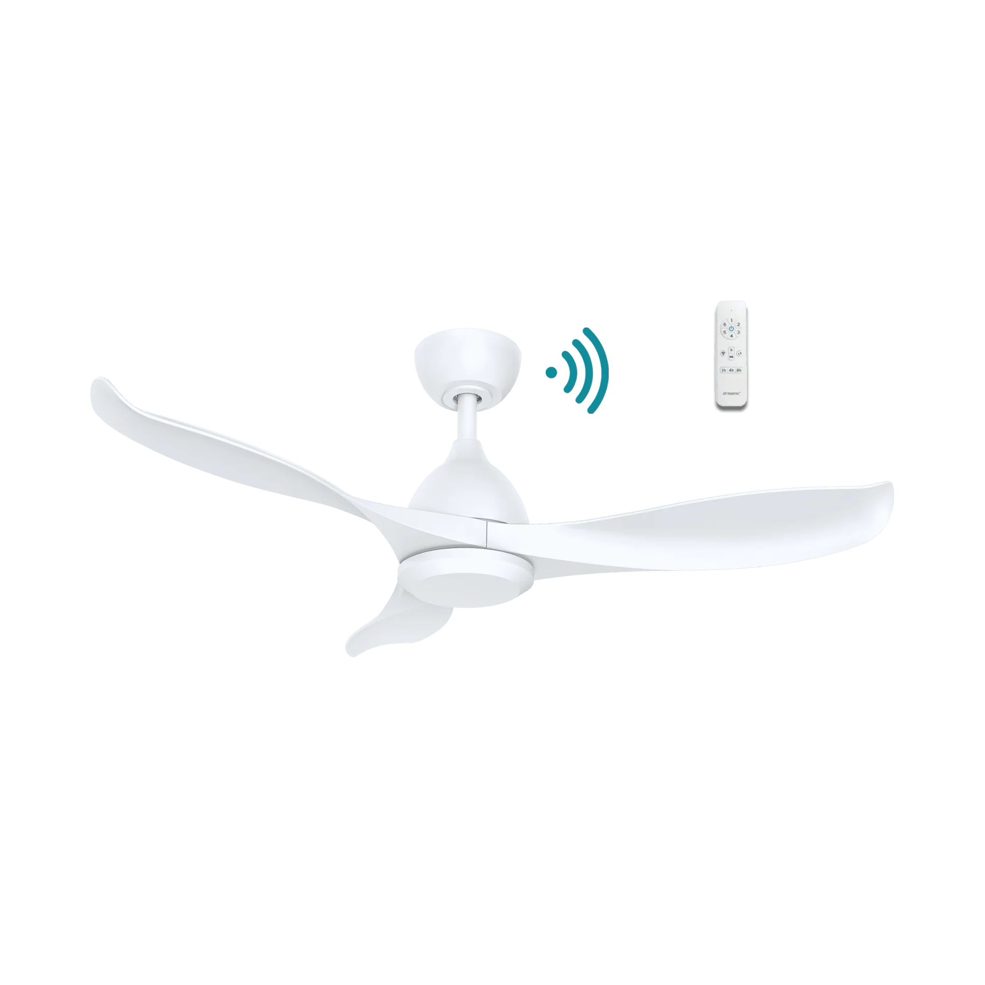 42" Scorpion DC Ceiling Fan Matt Black or Matt White MSDC103 by Martec