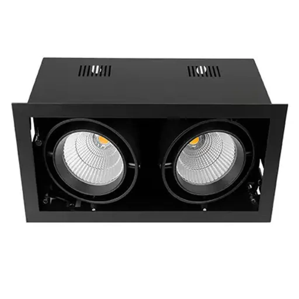 320mmx165mm LED Downlight 50w Black, Silver, White 2.7k, 3k, 4k, 5k, Vivid CRI 90+ XMB225 Trend Lighting - Image 2