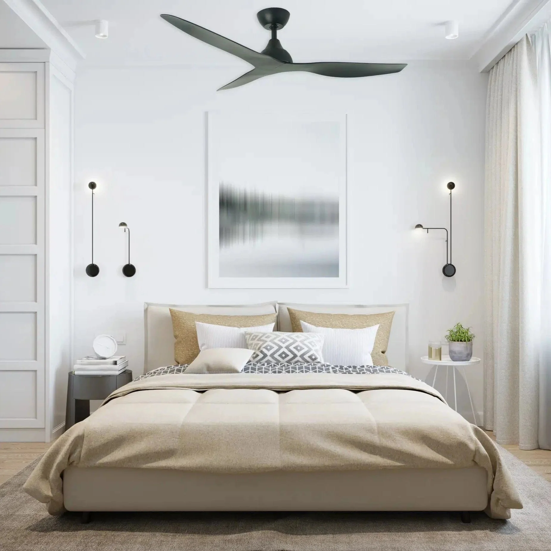 48" Avoca Smart WIFI DC Ceiling Fan with Remote Control - Image 6