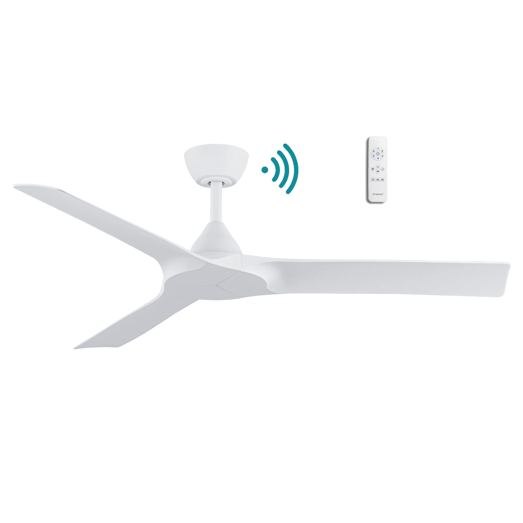 52” Alpine Smart DC Ceiling Fan Black/Walnut, White, Pewter/Charcoal MDCA133 Martec Lighting