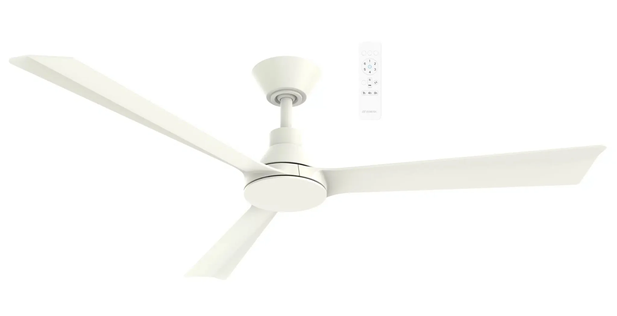 52" Riviera WiFi DC Ceiling Fan White MRDC133W Martec Lighting