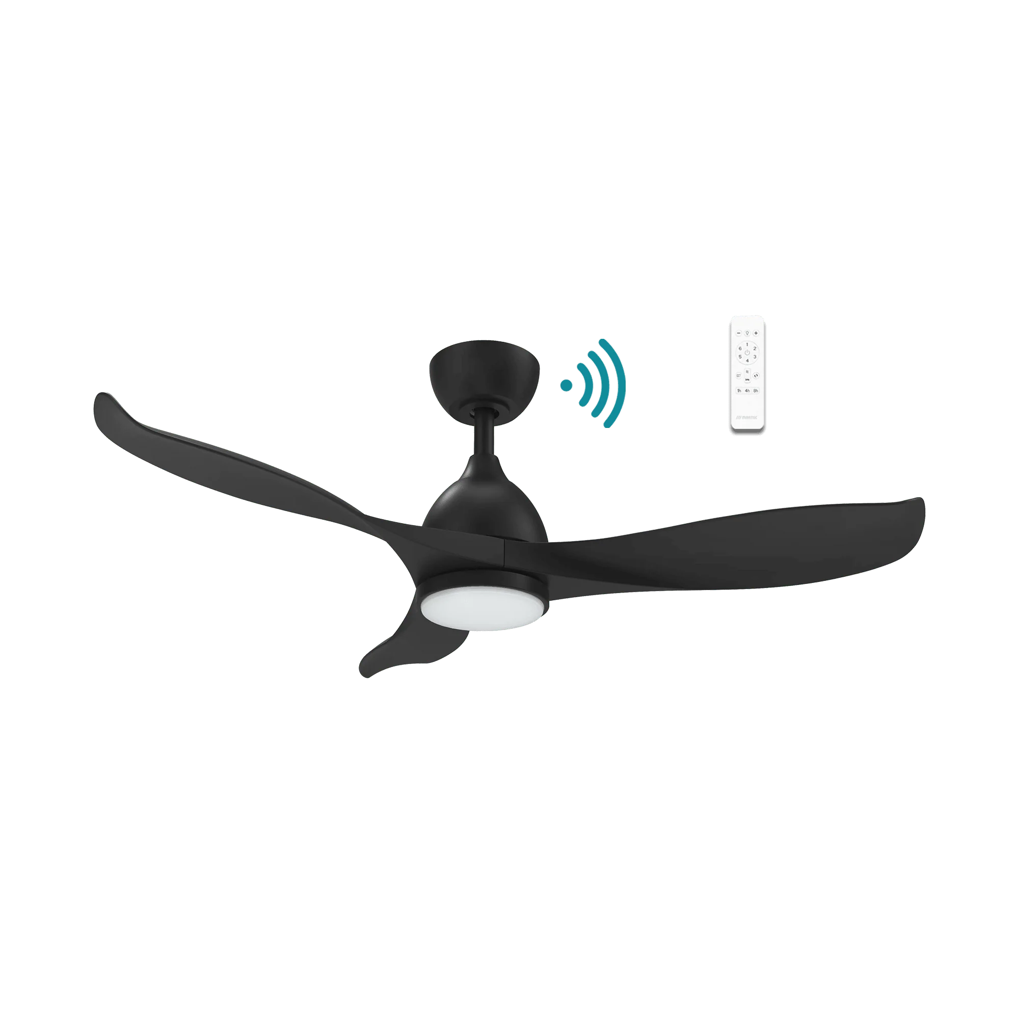 42" Scorpion DC Ceiling Fan Matt White or Matt Black with Light MSDC1033 Martec Lighting - Image 2