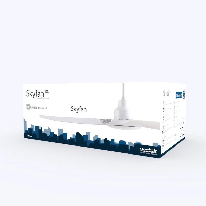 52" Skyfan Class II DC Ceiling Fan White SKY1303WHC2 Ventair - Image 4