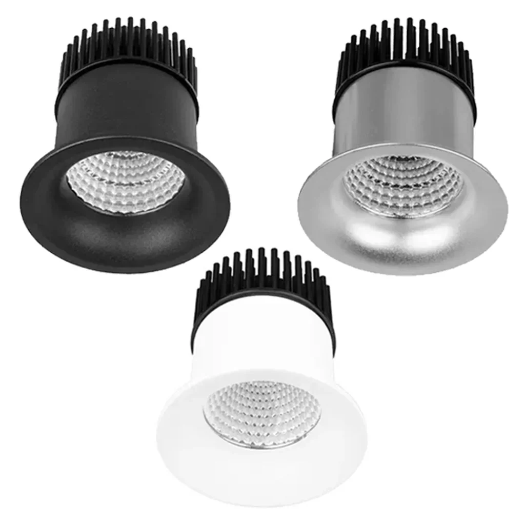 70mm LED Downlight 10w Black, Silver, White 2.7k/3k/4k/5k/Vivid CRI 90+ XDJ10 Trend Lighting