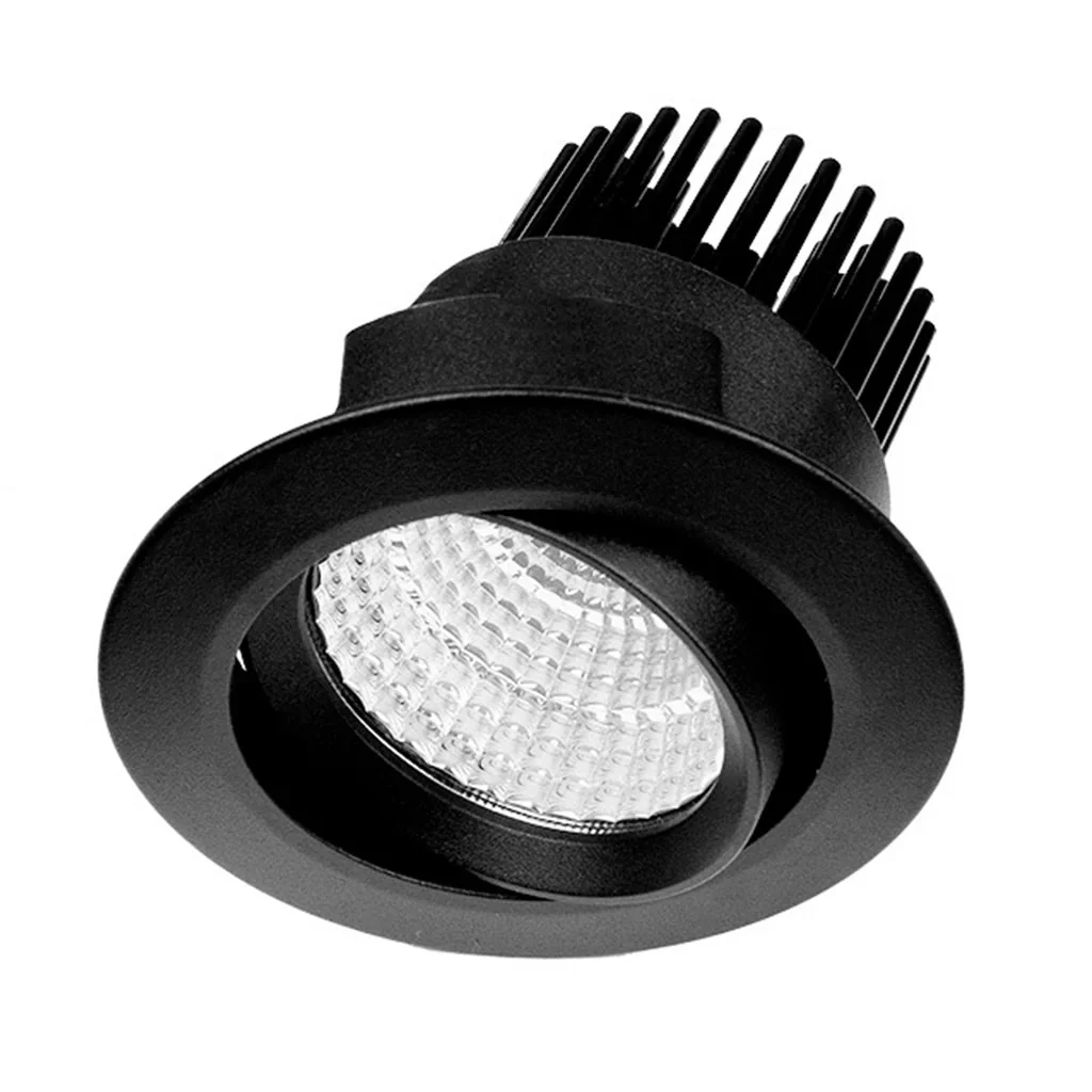76mm Gimble LED Downlight 8.5w Black, White 3k, 4k RDA8 Trend Lighting (10 Pack) - Image 2