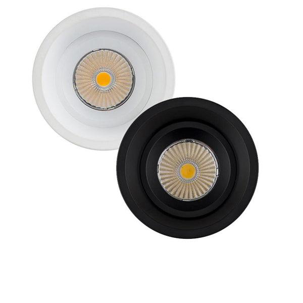 76mm LED Downlight 12w Prime Fixed Deep CCT CRI 90+ in Black or White - HV5513T - Havit Lighting