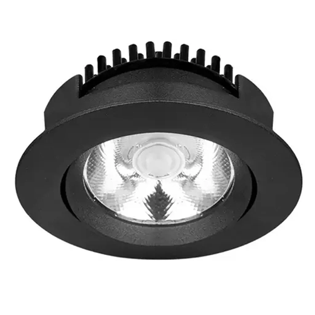 76mm LED Downlight 7w Black, White 3k, 4k EA73 Trend Lighting - Image 3