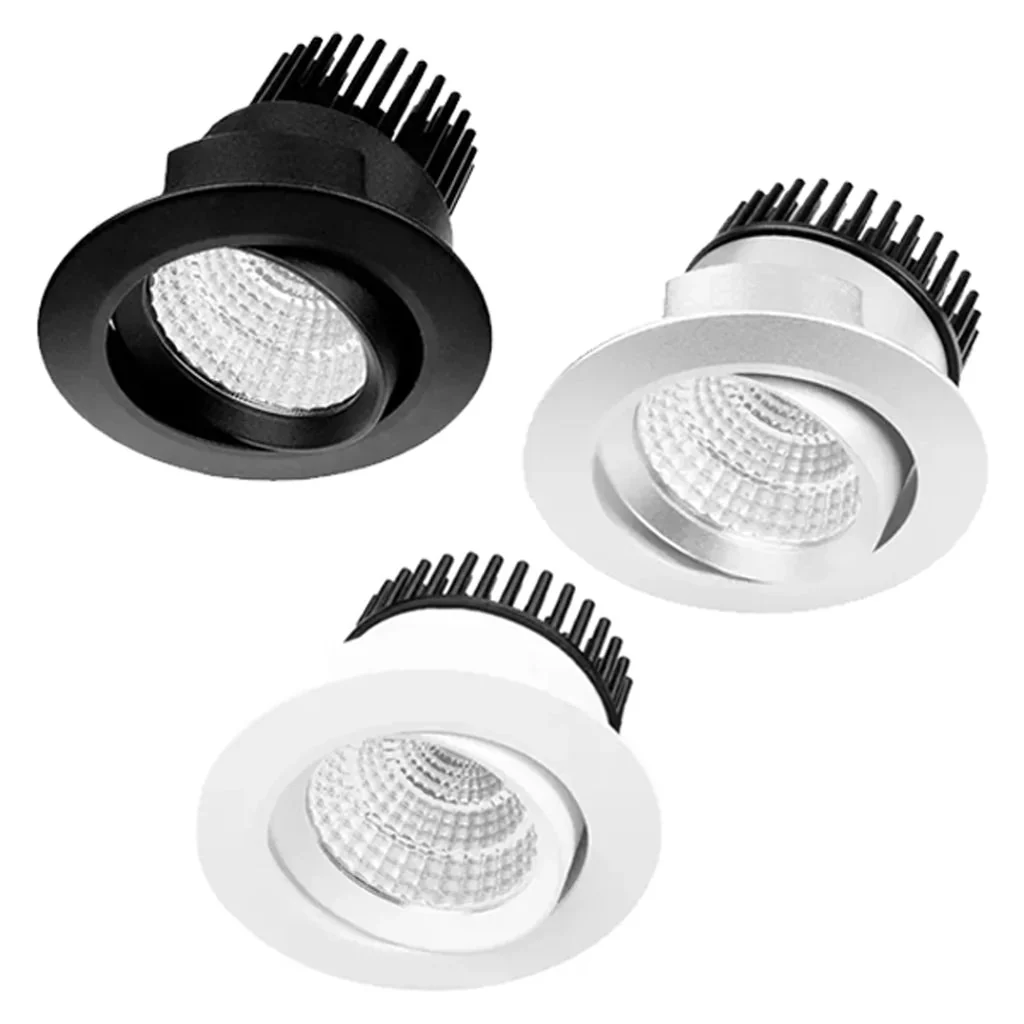 76mm LED Downlight 8.5w Black, White 3k, 4k RDA8 Trend Lighting