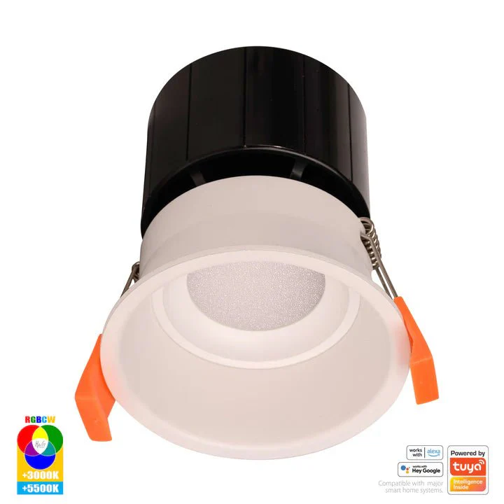 76mm Prime Wifi LED Downlight 12w RGBCW CRI 90+ HV5513RGBCW Havit Lighting