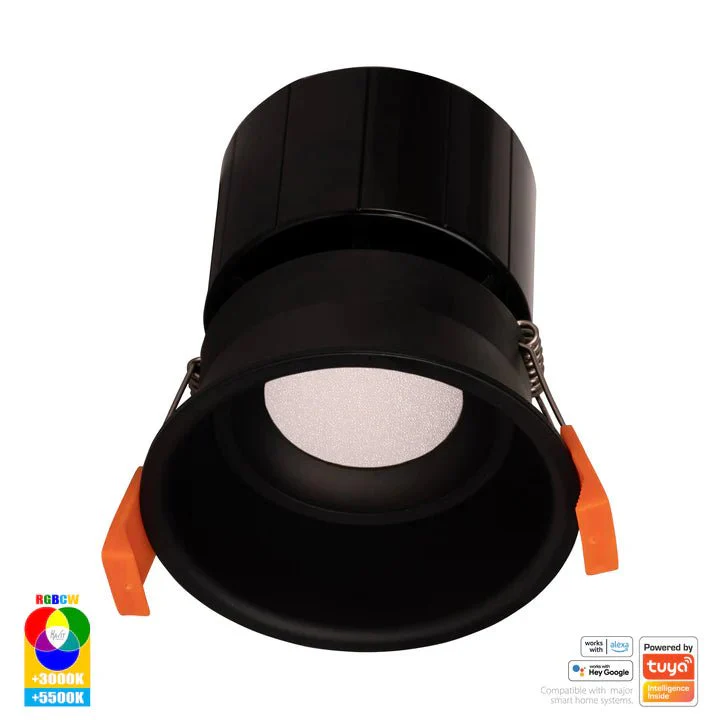 76mm Prime Wifi LED Downlight 12w RGBCW CRI 90+ HV5513RGBCW Havit Lighting - Image 2
