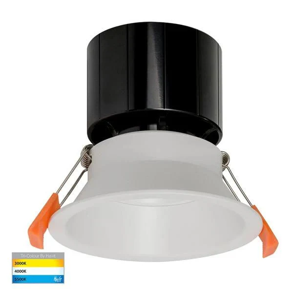 90mm LED Downlight 12w White or Black CCT HV5514T Havit Lighting - Image 5