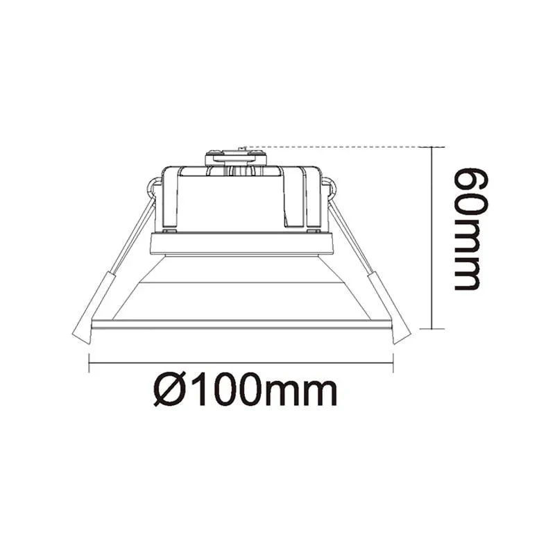 90mm LED Downlight 9w Black, White CCT HV5528T Havit Lighting - Image 6
