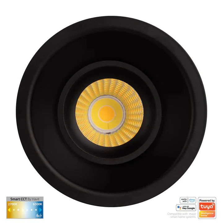 90mm Prime Deep Wifi LED Downlight 12w CCT CRI 90+ HV5514CCT Havit Lighting - Image 11