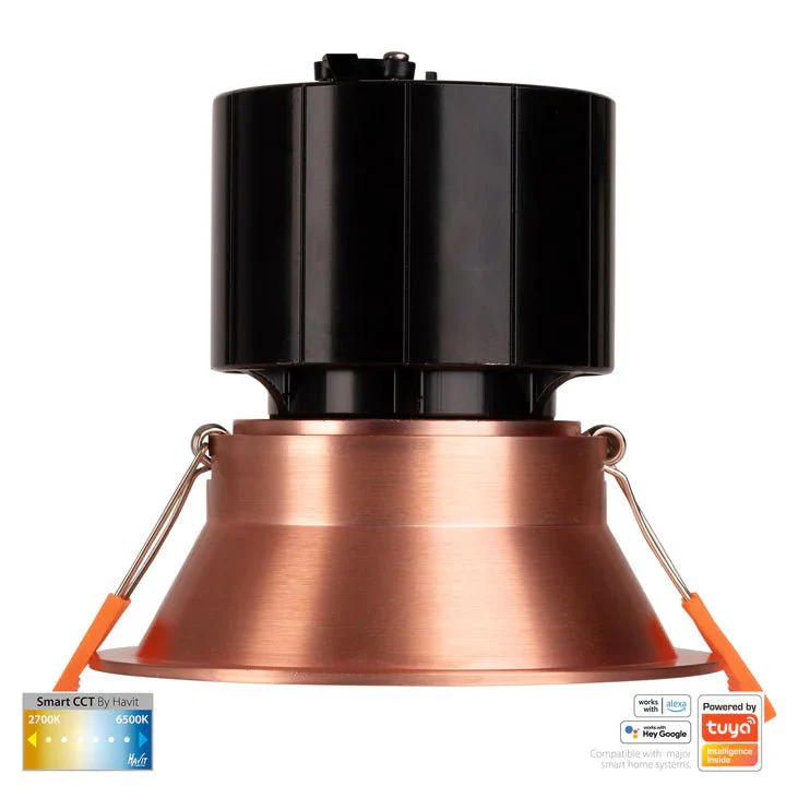 90mm Prime Deep Wifi LED Downlight 12w CCT CRI 90+ HV5514CCT Havit Lighting - Image 16