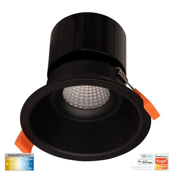 90mm Prime Deep Wifi LED Downlight 12w CCT CRI 90+ HV5514CCT Havit Lighting - Image 2