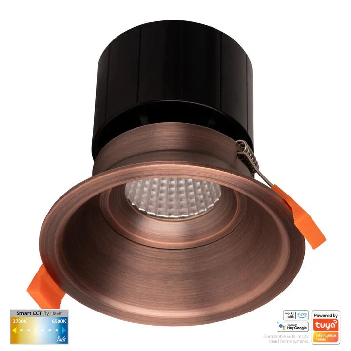 90mm Prime Deep Wifi LED Downlight 12w CCT CRI 90+ HV5514CCT Havit Lighting - Image 3