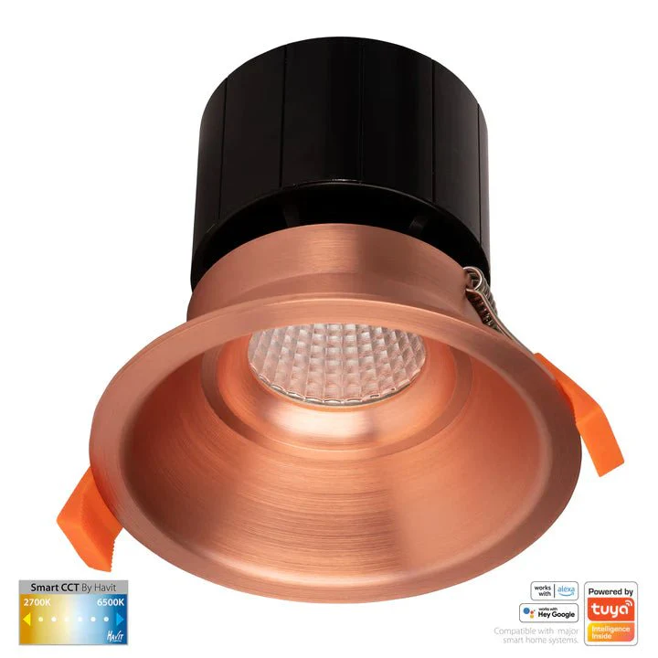 90mm Prime Deep Wifi LED Downlight 12w CCT CRI 90+ HV5514CCT Havit Lighting - Image 5
