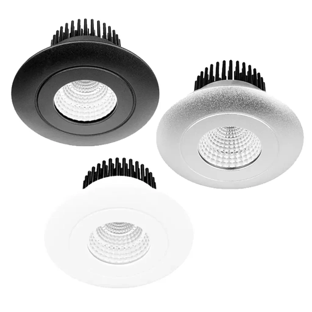 92mm LED Downlight 9w Black, White 3k, 4k RDF8 Trend Lighting
