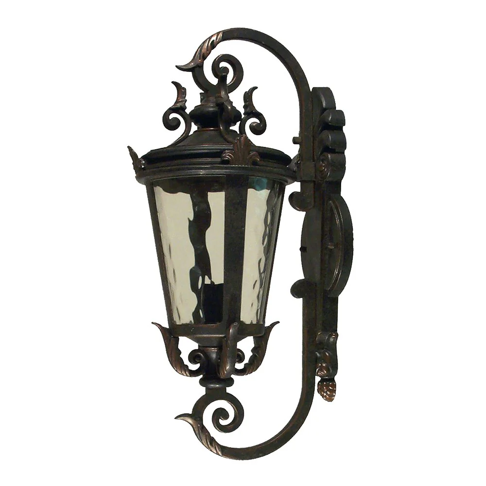 ALBANY Exterior Mini - Small- Medium Antique Bronze Wall Bracket Light - IP44 - Image 2