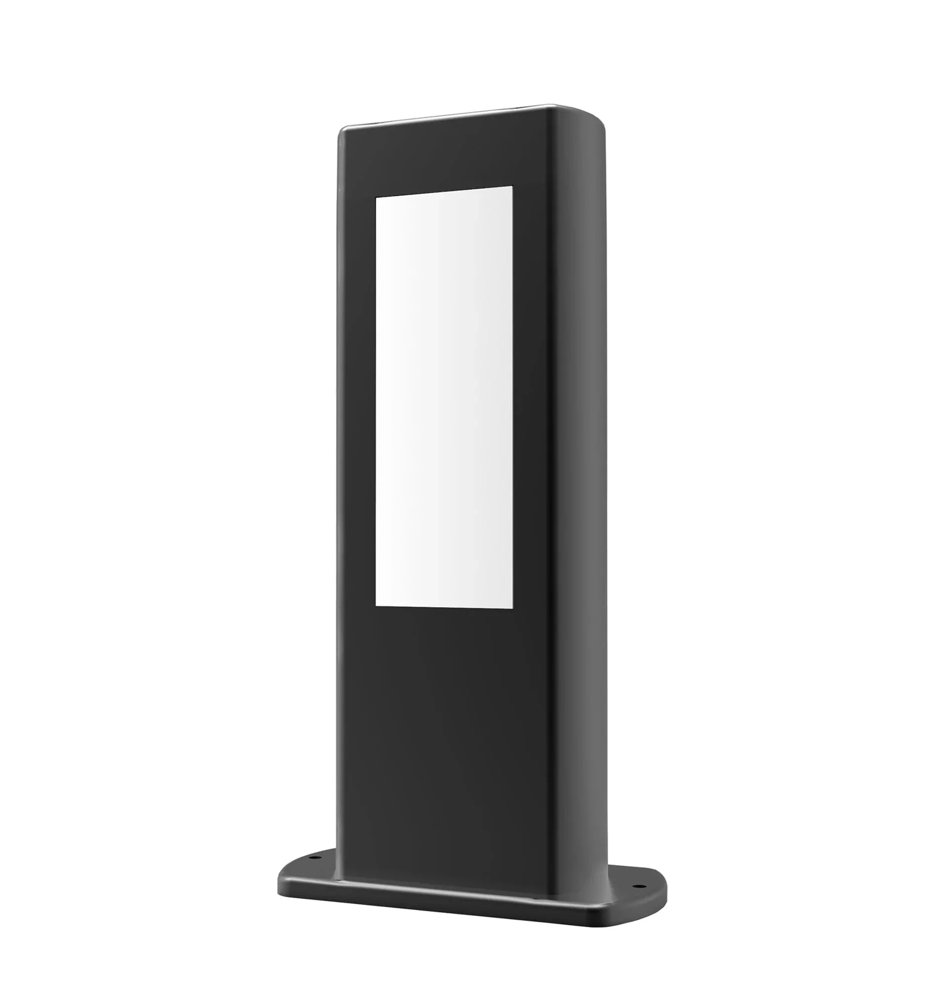 Amun Exterior LED Bollard Rectangular in Black