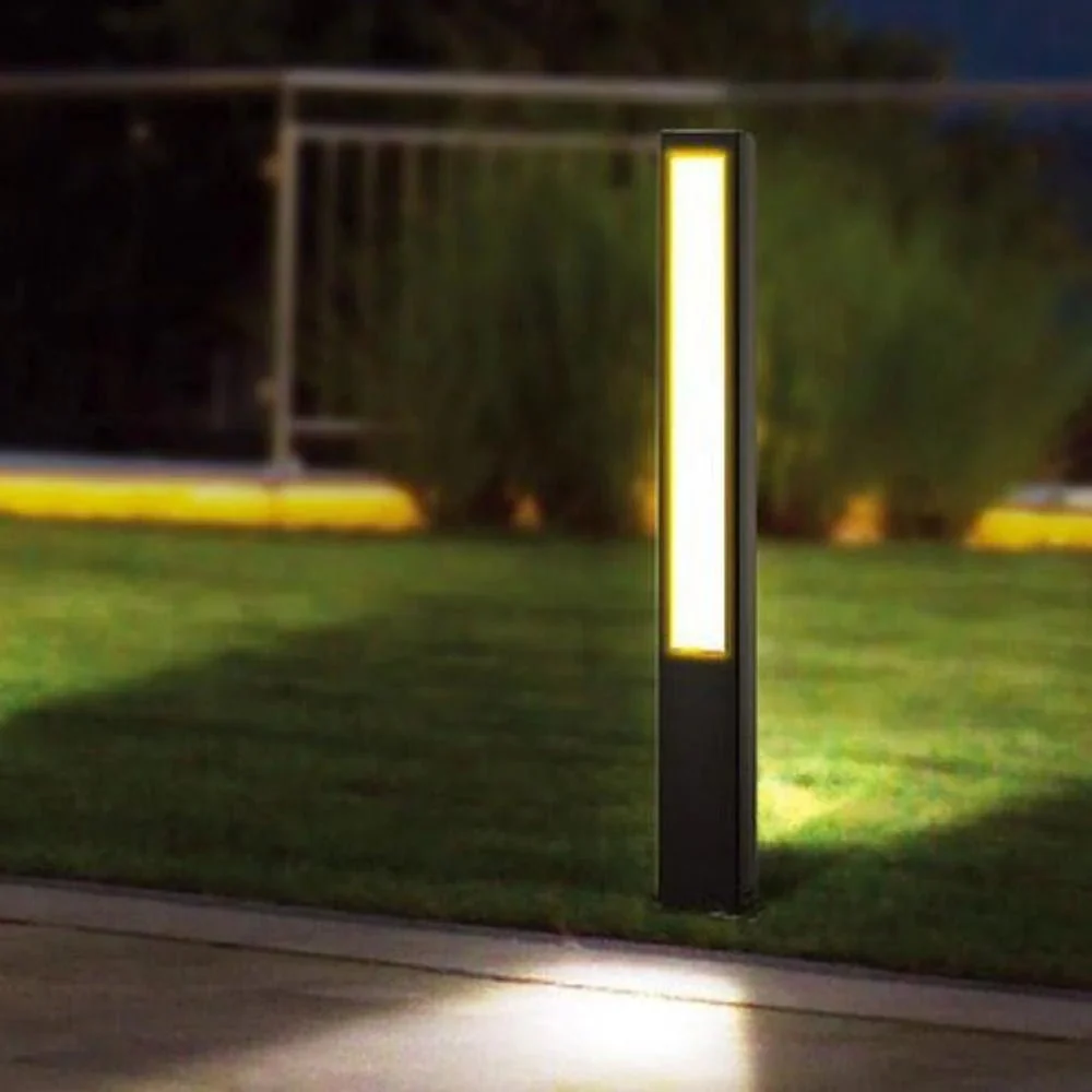 Amun Exterior LED Bollard Rectangular in Black - Image 4