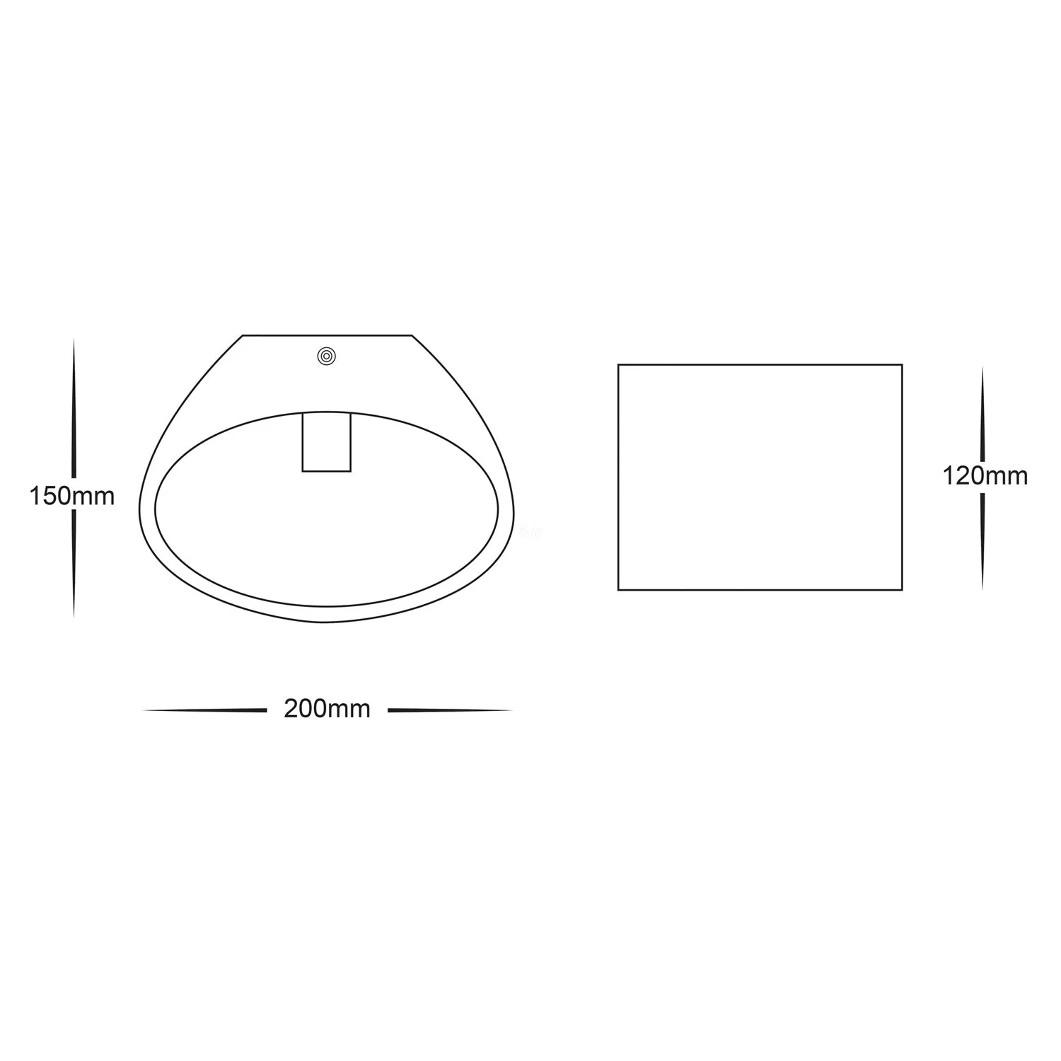 Arc Plaster LED Wall Light Large 3w in White Havit Lighting - HV8026 - Image 4