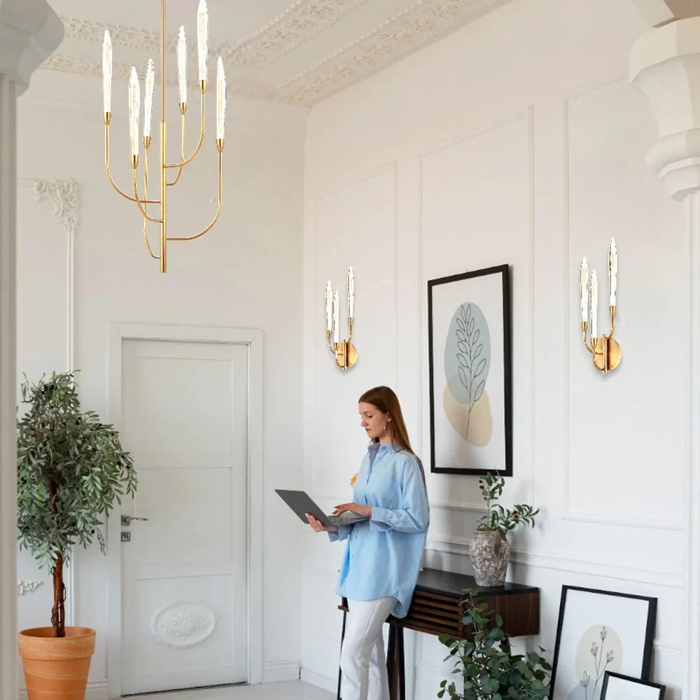 Archer LED Pendant Light 6Lt 18w Antique Gold - Image 2