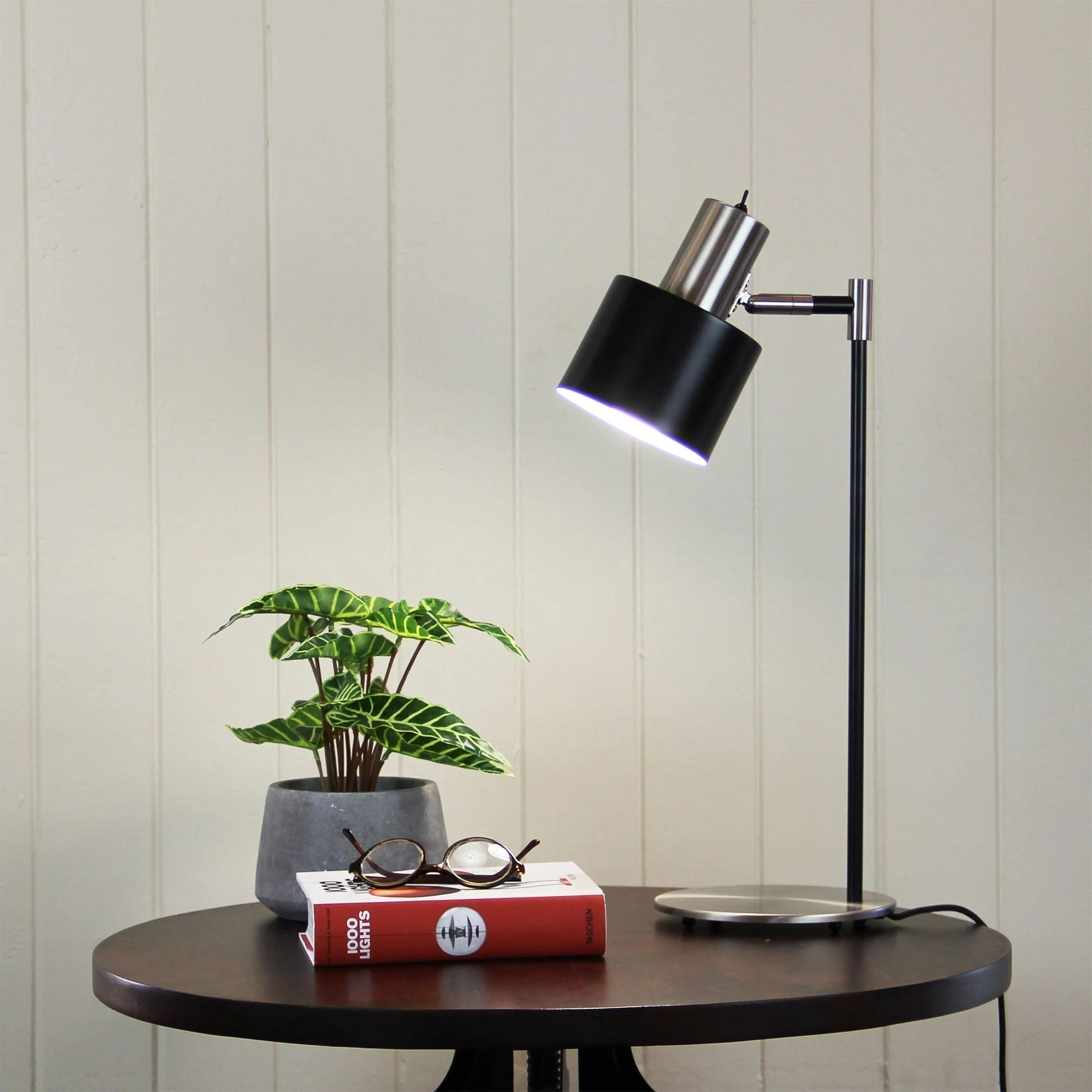 Ari Desk Lamp Black With Brushed Chrome Head - Image 2