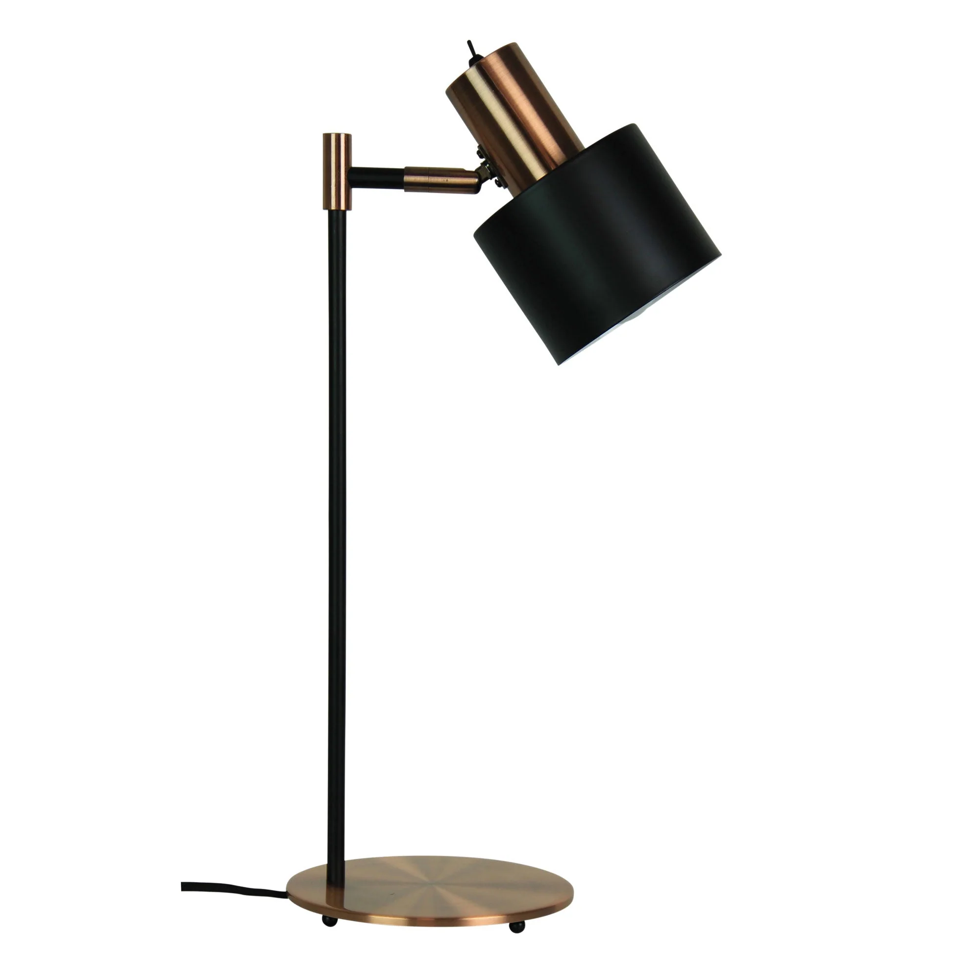 Ari Desk Lamp Black With Copper Head