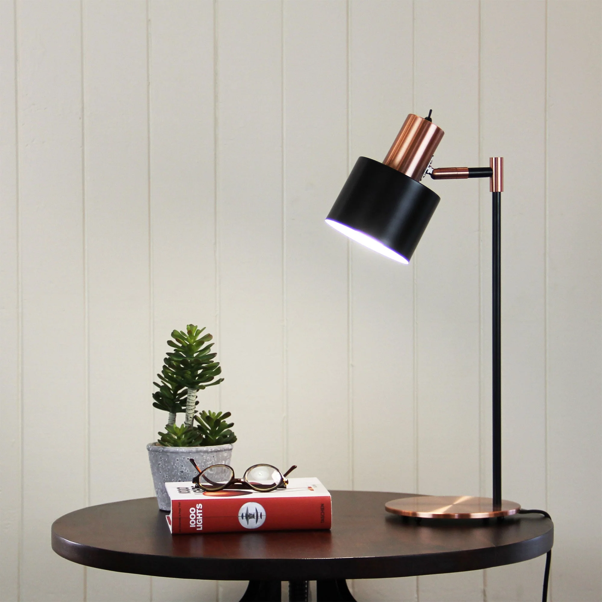 Ari Desk Lamp Black With Copper Head - Image 2