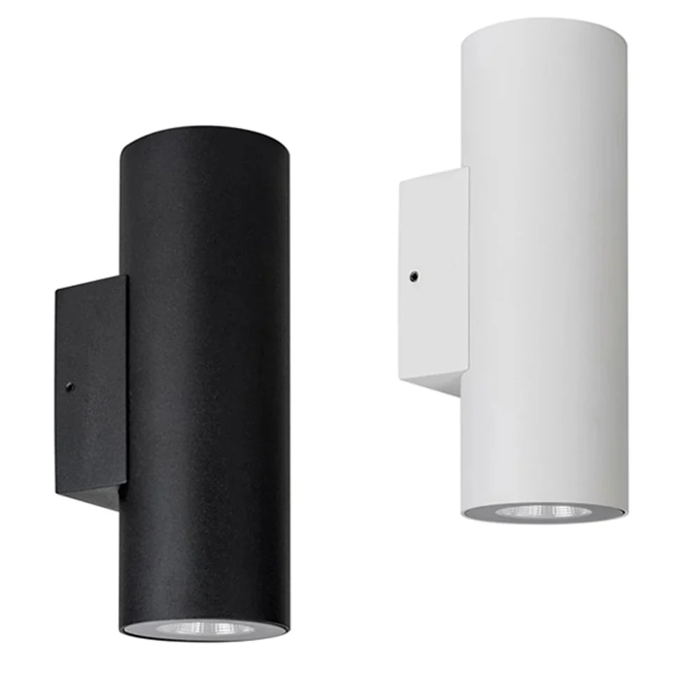 Aries Up & Down LED Wall Light CCT 12w Aluminium Black or White Havit Lighting - HV3626S-ALU