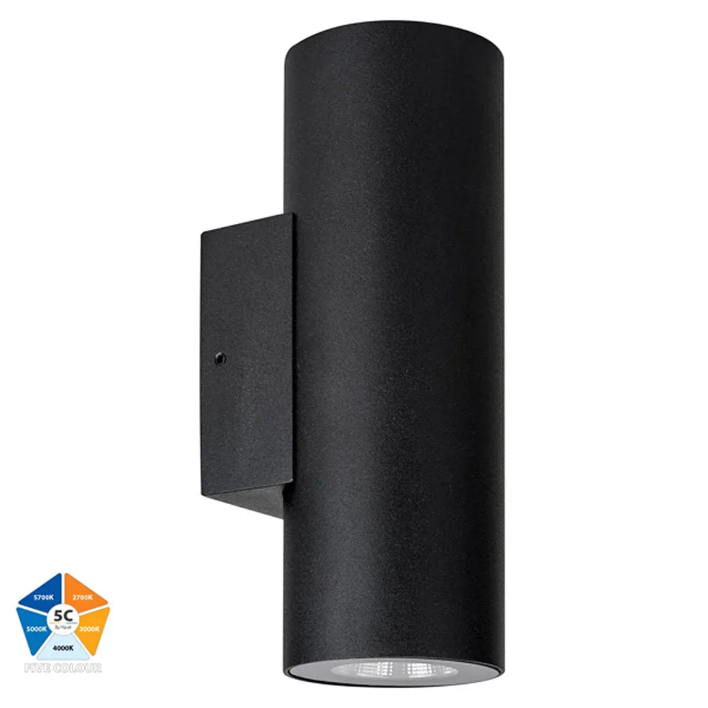 Aries Up & Down LED Wall Light CCT 12w Aluminium Black or White Havit Lighting - HV3626S-ALU - Image 3