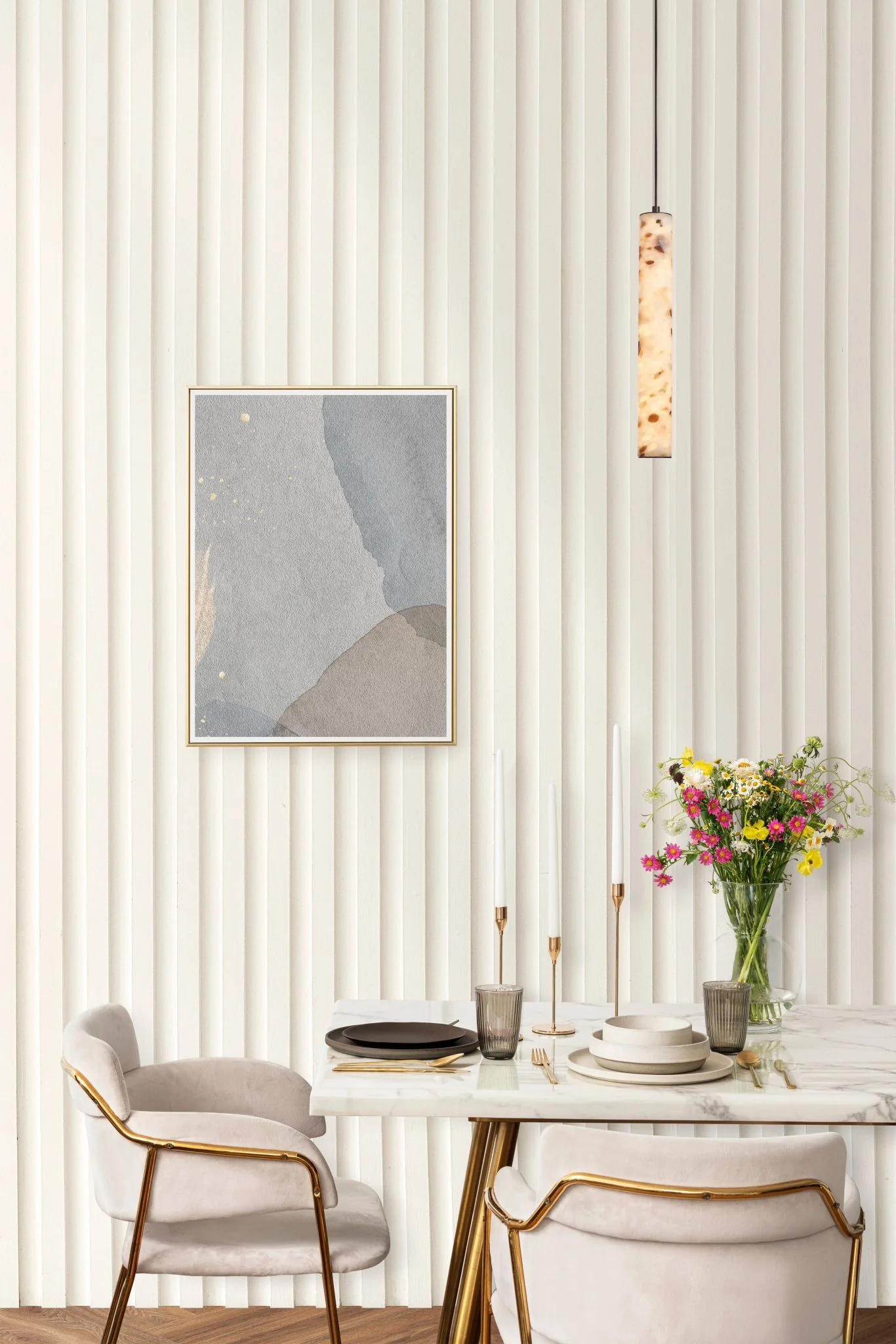 Aris Minimalist Marble Pendant Light | Lighting Creations - Image 5