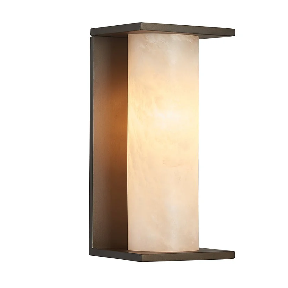 Solid Brass Aurelia Outdoor and Interior Marble Wall Light | Lighting Creations - Image 5