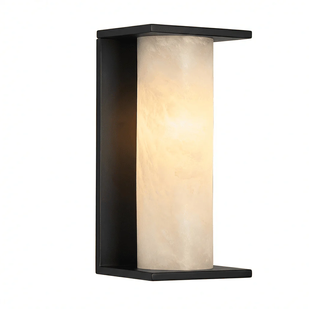 Solid Brass Aurelia Outdoor and Interior Marble Wall Light | Lighting Creations - Image 6