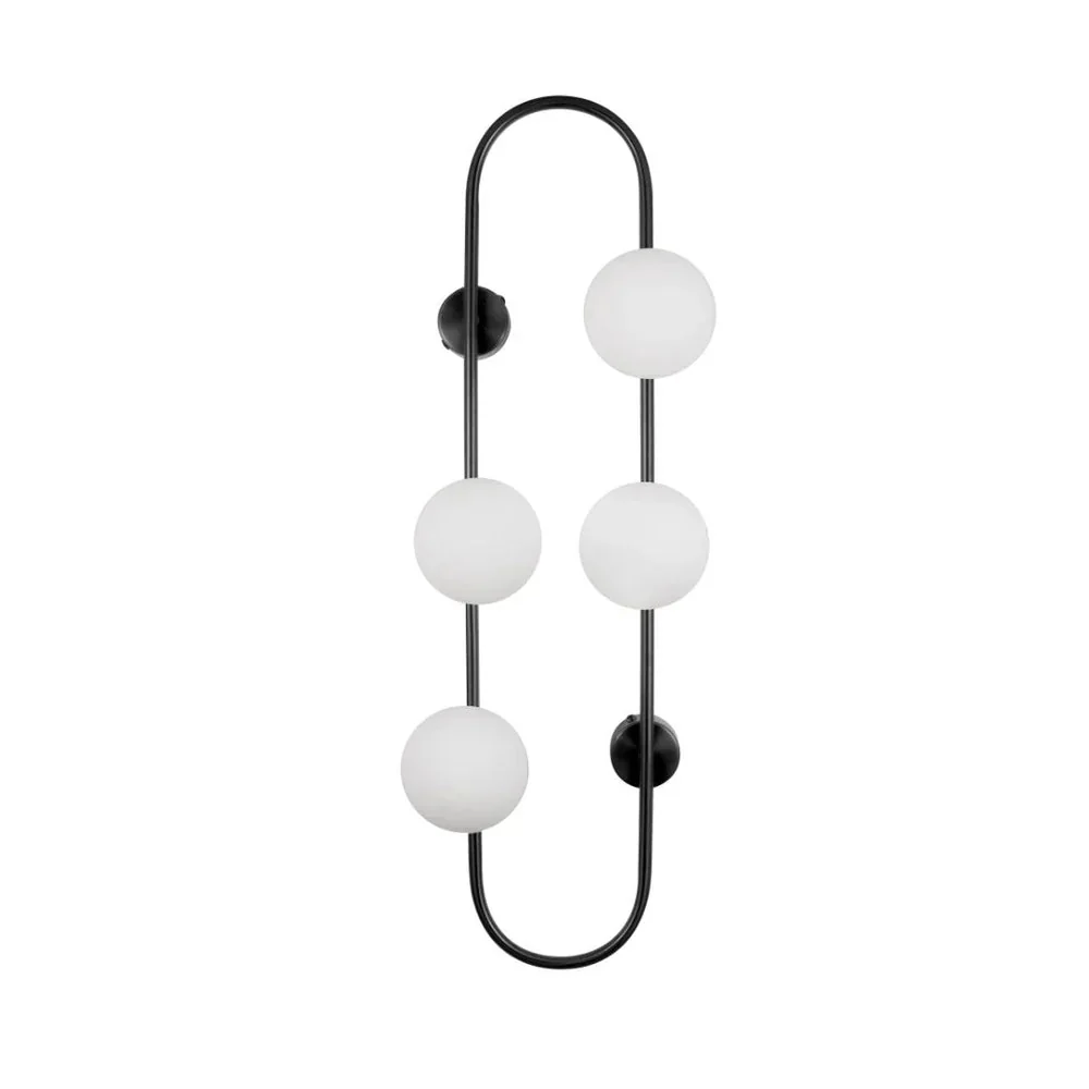 BACH Large Wall Light in Matte Black or Brass | Lighting Creations
