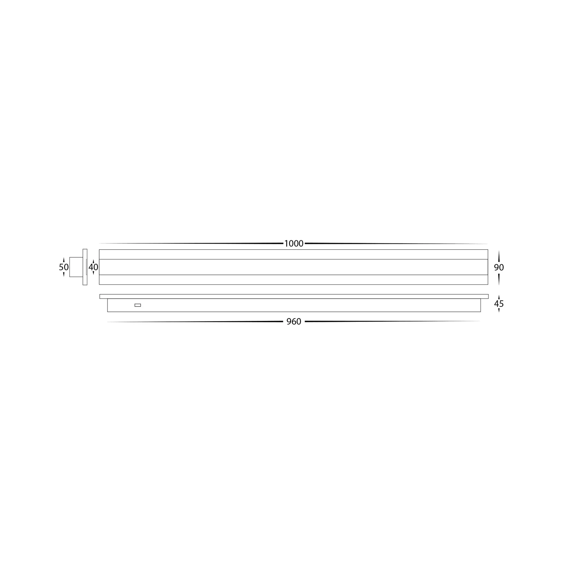Barline Outdoor LED Wall Light 1000mm in Black, White Havit Lighting - HV3584T - Image 4