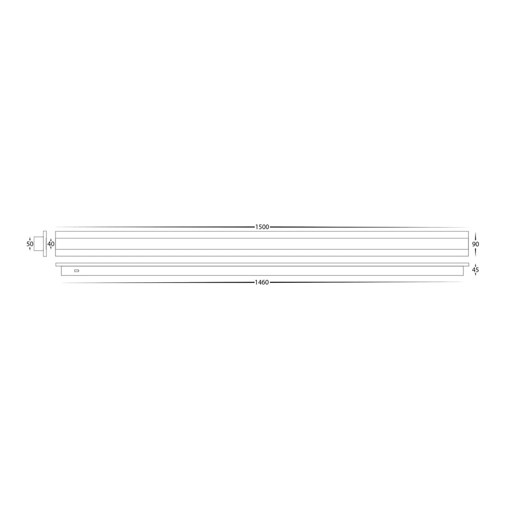 Barline Outdoor LED Wall Light 1500mm in Black, White Havit Lighting - HV3586T - Image 6