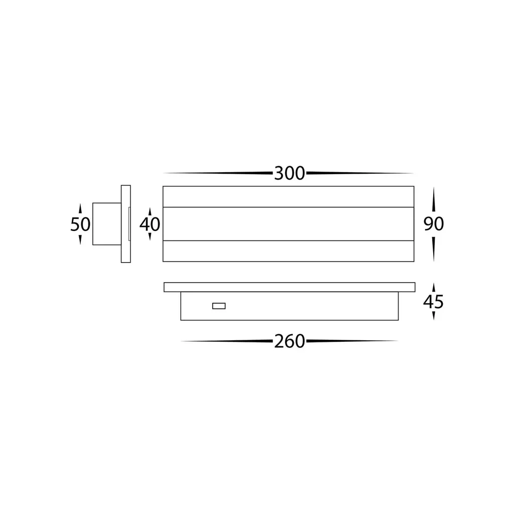 Barline Outdoor LED Wall Light 300mm in Black, White Havit Lighting - HV3581T - Image 10