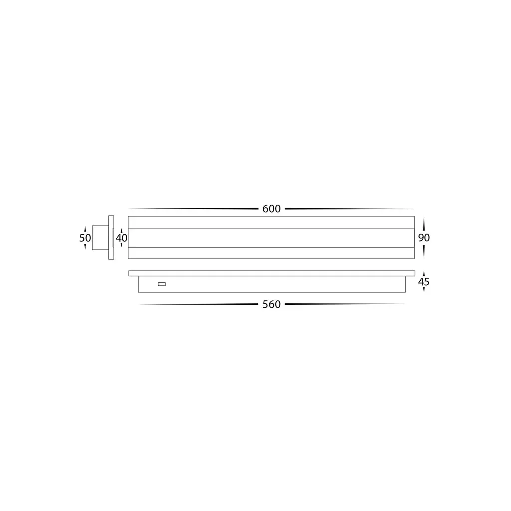 Barline Outdoor LED Wall Light 600mm in Black, White Havit Lighting - HV3582T - Image 10