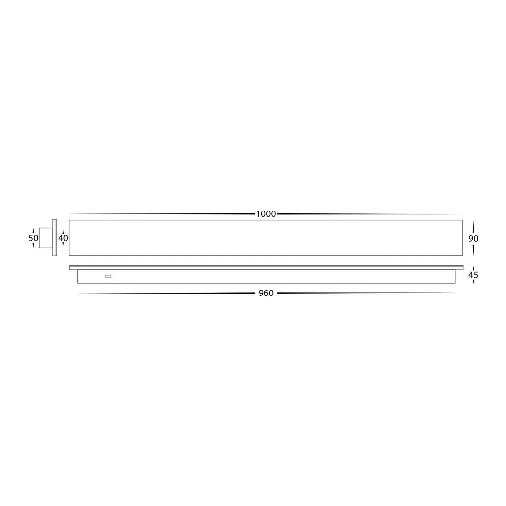 Barline Shadow Outdoor LED Wall Light 1000mm in Black, White Havit Lighting - HV3574T - Image 10