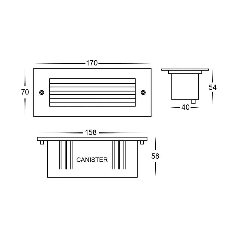 Bata Grill LED Brick Light in Black, SS 316 or White CCT Havit Lighting - HV3006T-XXX-12V - Image 7