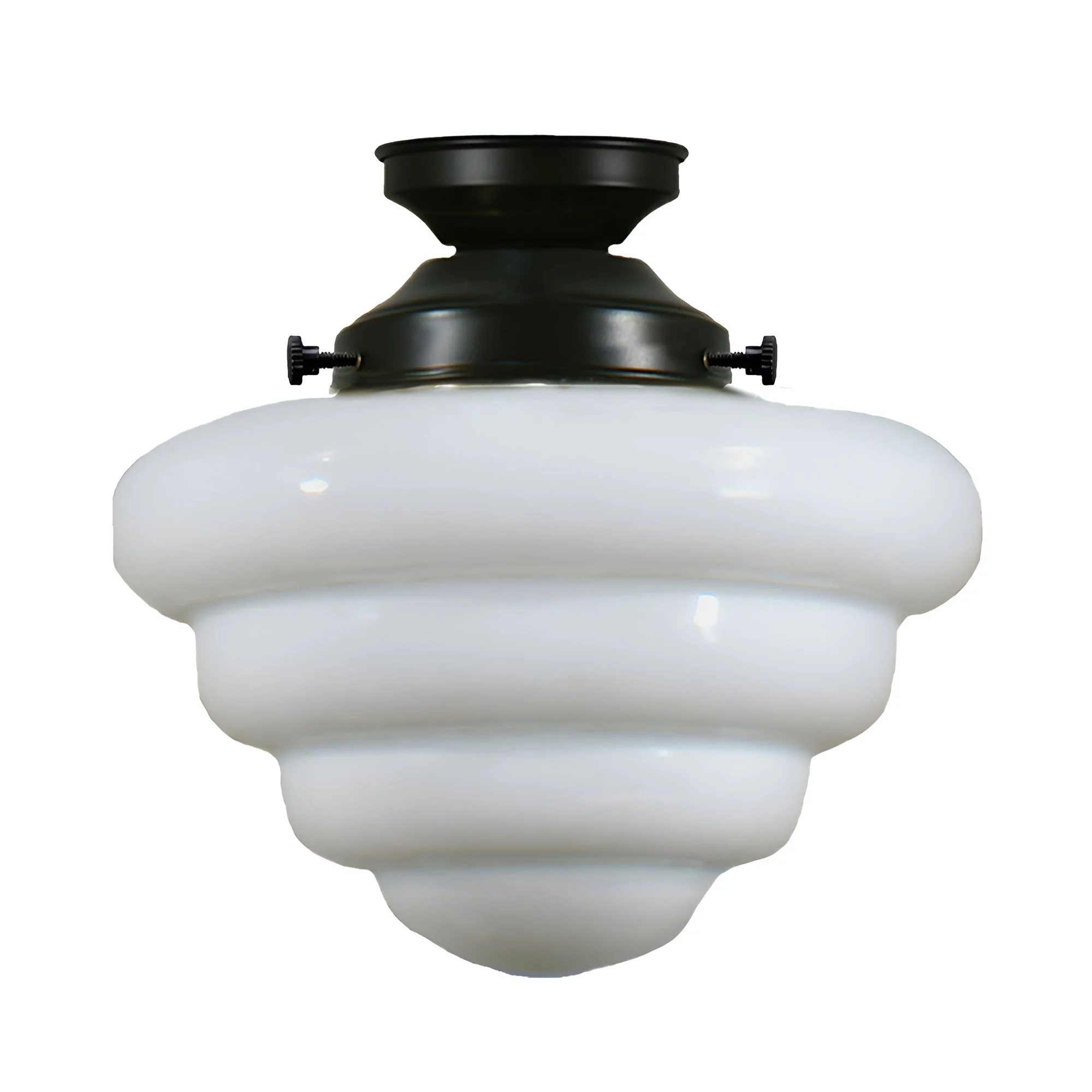 Beehive 10" 1 Light Batten Fix Pendant Light - Black/Chrome/Polished Brass